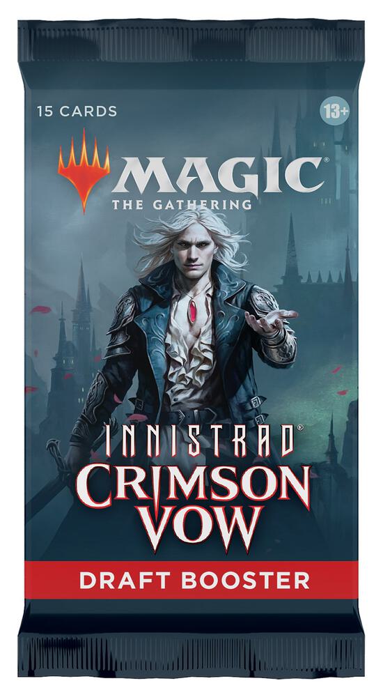 innistrad mtg booster box Magic the Gathering Crimson Vow Draft Pack and a guaranteed Retro frame card for a classic Magic touch MTG Magic Shadows Over Innistrad